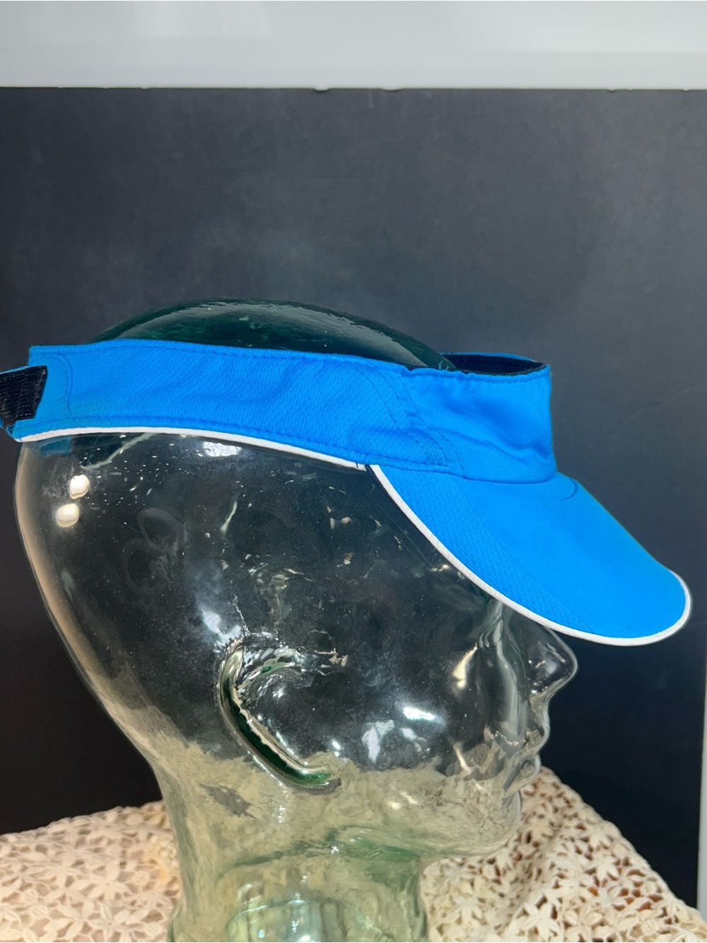 Nike Blue Visor with White Swoosh - Picture 4 of 6